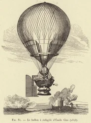 Der Ballon mit Äolipyle von Emile Gire (1843)